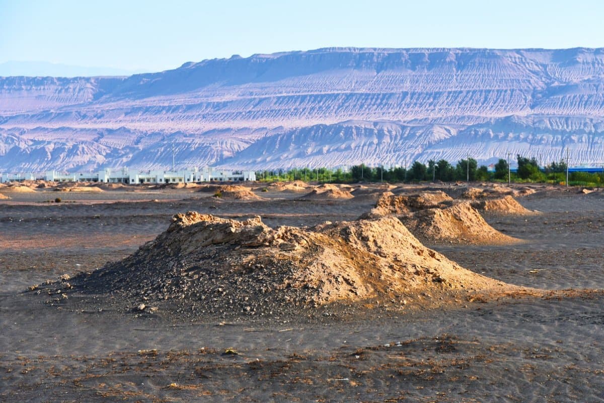 Underground tunnel of the ancient Karez irrigation system in Turpan, Xinjiang