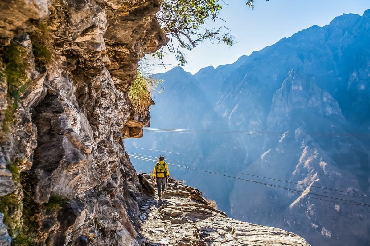 Jade Dragon and Haba Snow Mountains from the High Path