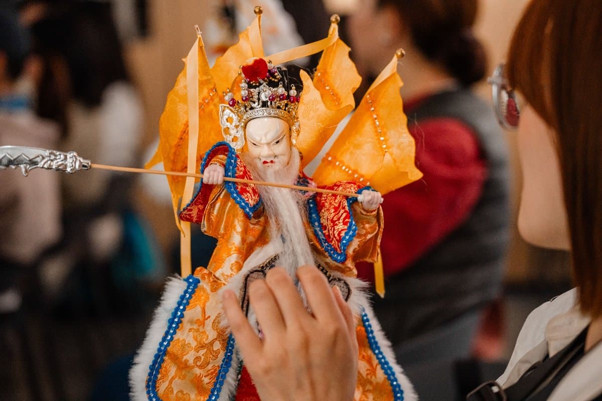 Traditional hand puppet theater performance in Quanzhou