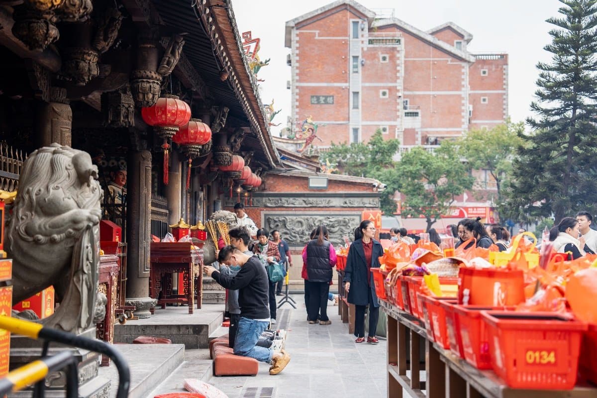 Ancient stone archway of Qingjing Mosque in Quanzhou
